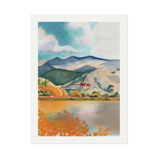 View from the Lhalu Wetland Art Print