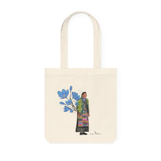 Blooming Joy Woven Tote Bag