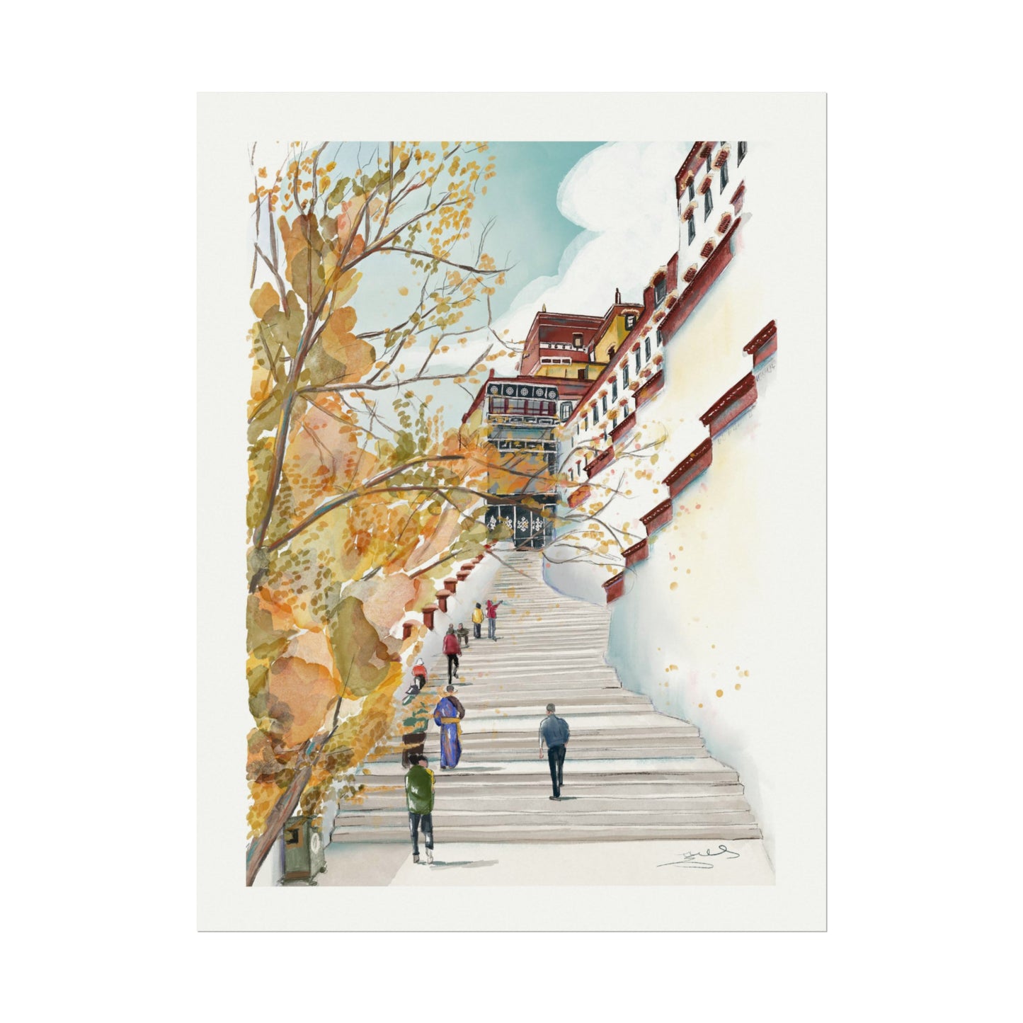 Up to the Palace Art Print