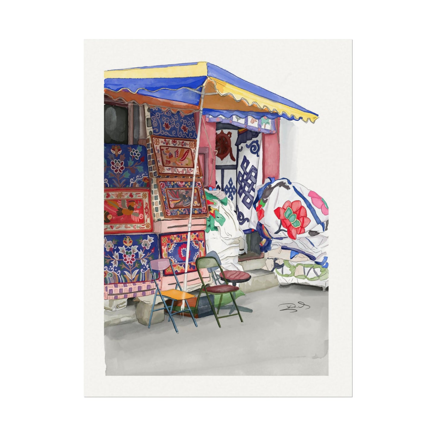 Lhasa Storefront Art Print