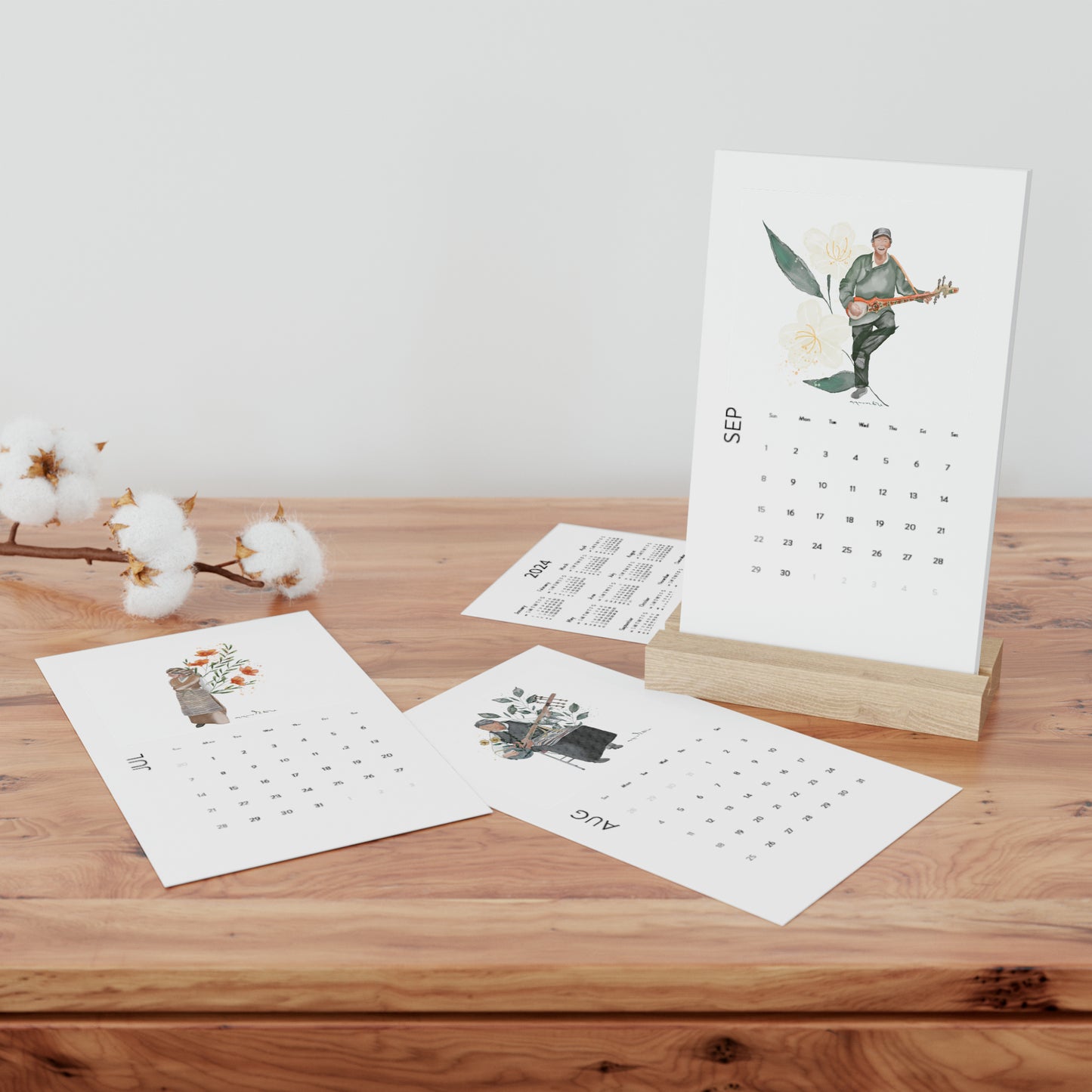 Bloom Series Desk Calendar (2024)