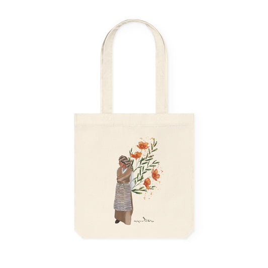 Among the Wildflowers Woven Tote Bag